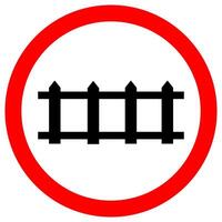 Panneau de signalisation de trafic ferroviaire train isoler sur fond blanc, vector illustration eps.10