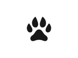 patte logo vecteur icône illustration, chien chat ours patte