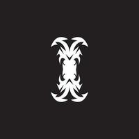 illustration de symbole de tatouage tribal noir vecteur