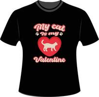 t-shirt saint valentin vecteur