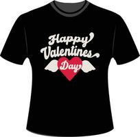 t-shirt saint valentin vecteur