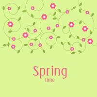 printemps fleurs décoratif Contexte modèle avec copie espace vecteur