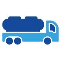 un camion icône ou logo illustration glyphe style vecteur