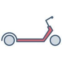 scooter icône ou logo illustration rempli Couleur style vecteur