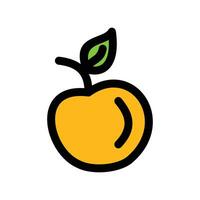 Orange fruit icône. vecteur illustration dans plat style. isolé sur blanc Contexte. nourriture icône conception éléments. nourriture symbole graphique pour votre conception besoins.