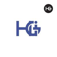 lettre hgi monogramme logo conception vecteur