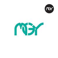 lettre mgy monogramme logo conception vecteur