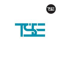 lettre tsé monogramme logo conception vecteur