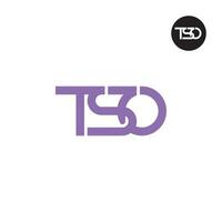 lettre tso monogramme logo conception vecteur