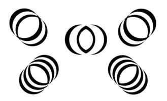 balle, cercle, atmosphère, longitude, La Flèche icône vecteur symbole conception illustration