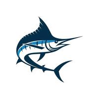 vecteur icône illustration silhouette bleu marlin pêche logo