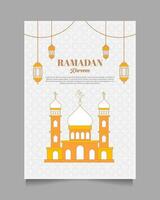 élégant Ramadan kareem arrière-plan, pour affiche, Cadre concept, prospectus, affiche. vecteur