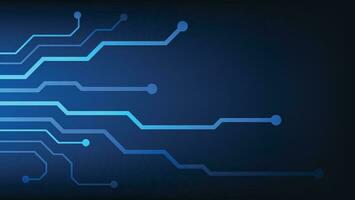 circuit planche Contexte. électrique numérique lignes sur bleu éclairage. futuriste La technologie conception élément concept vecteur
