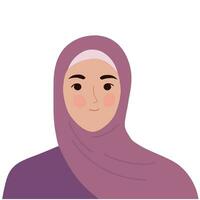 jolie hijab femme vecteur illustration