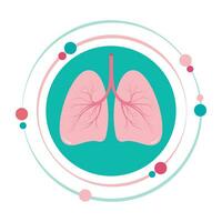 poumons vecteur illustration graphique icône symbole