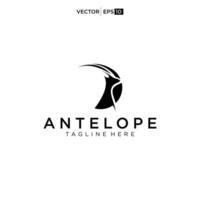 antilope logo conception vecteur illustration