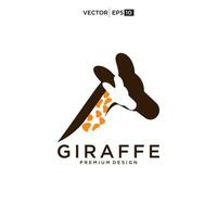 girafe logo vecteur icône illustration