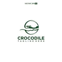 tête crocodile logo conception inspiration vecteur