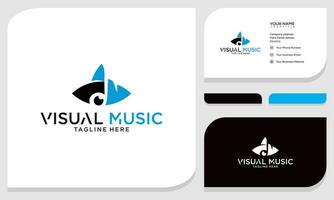 la musique Remarque vecteur logo modèle