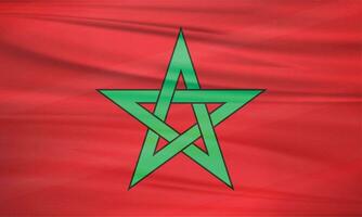 illustration de Maroc drapeau et modifiable vecteur Maroc pays drapeau