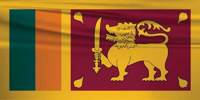 illustration de sri lanka drapeau et modifiable vecteur sri lanka pays drapeau