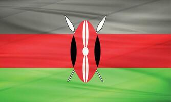 illustration de Kenya drapeau et modifiable vecteur de Kenya pays drapeau