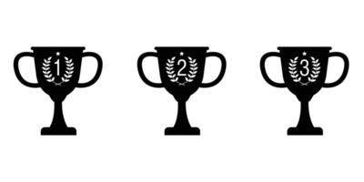 trophée icône conception. champion récompense signe et symbole. vecteur