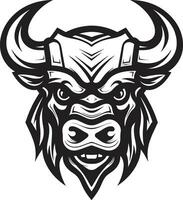 chargeaura lisse taureau vecteur logo déchaînement élégant vecteur taureau symbole