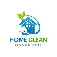 maison nettoyage un service affaires logo symbole icône conception modèle vecteur
