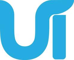 lettre ui logo icône conception modèle éléments vecteur