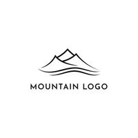 Montagne paysage logo conception vecteur modèle
