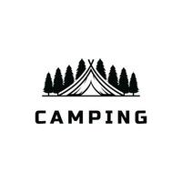 été camp logo conception des idées vecteur