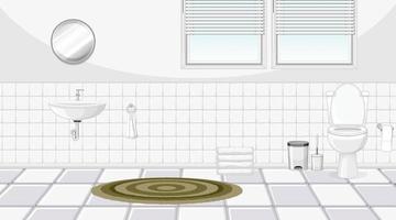 design d'intérieur de salle de bain avec des meubles vecteur