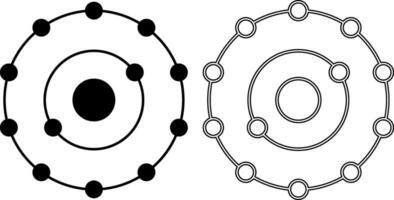 contour silhouette antioxydants icône ensemble vecteur