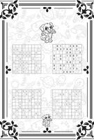 vecteur ensemble de sudoku Jeu puzzles avec Nombres