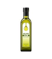 olive pétrole bouteille, réaliste paquet maquette, étiquette vecteur