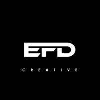 efd lettre initiale logo conception modèle vecteur illustration
