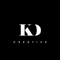 kd lettre initiale logo conception modèle vecteur illustration