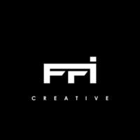 ffi lettre initiale logo conception modèle vecteur illustration