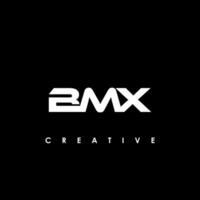 bmx lettre initiale logo conception modèle vecteur illustration