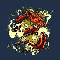 le monstre dragon illustration vecteur