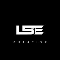 lbe lettre initiale logo conception modèle vecteur illustration