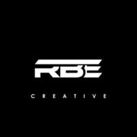 rbe lettre initiale logo conception modèle vecteur illustration