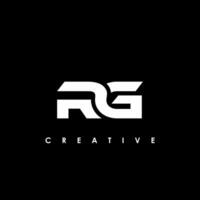 rg lettre initiale logo conception modèle vecteur illustration