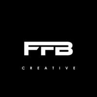 ffb lettre initiale logo conception modèle vecteur illustration