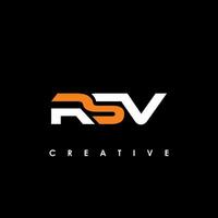 rsv lettre initiale logo conception modèle vecteur illustration