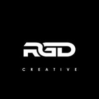 RGD lettre initiale logo conception modèle vecteur illustration