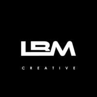 lbm lettre initiale logo conception modèle vecteur illustration