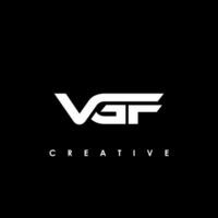 VGF lettre initiale logo conception modèle vecteur illustration