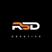 RSD lettre initiale logo conception modèle vecteur illustration